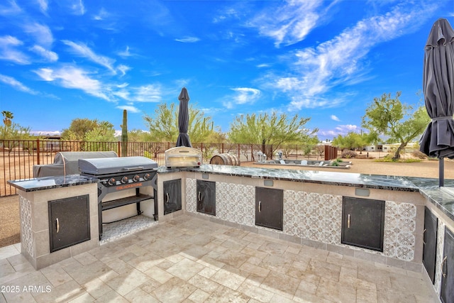 view of patio / terrace with area for grilling