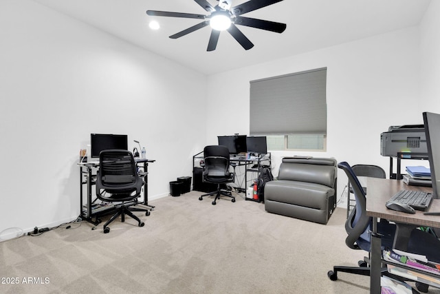 550 E Zion Pl, Chandler, AZ 85249 - home office with carpet and ceiling fan
