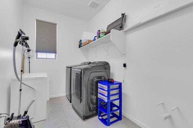 550 E Zion Pl, Chandler, AZ 85249 - washroom with washing machine and clothes dryer and tile patterned flooring