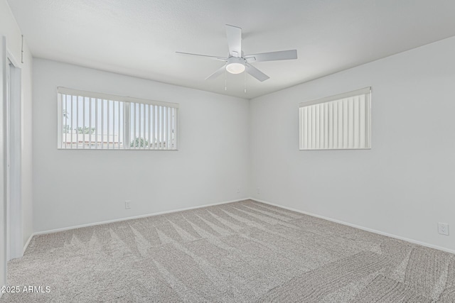 6051 E Ensenada St, Mesa, AZ 85205 - unfurnished room featuring ceiling fan, carpet, and baseboards