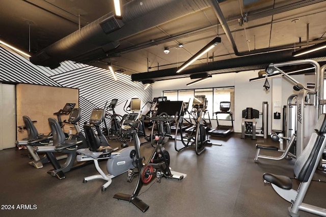 view of exercise room