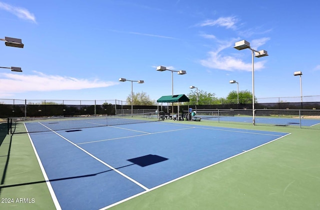 view of sport court