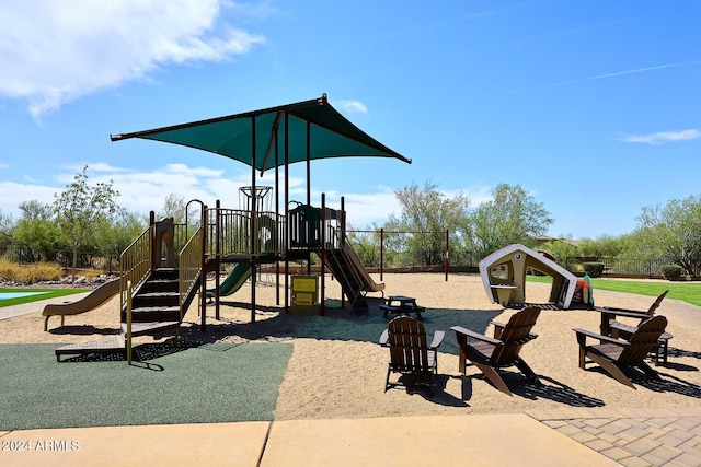 view of jungle gym