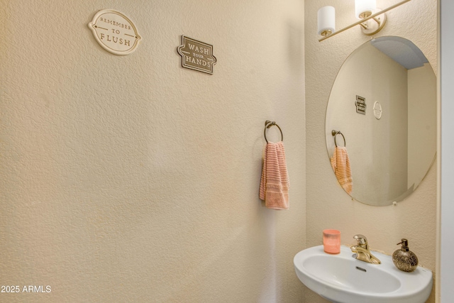 bathroom with a sink