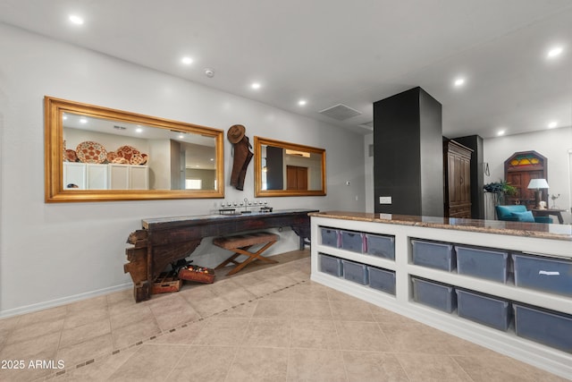 7145 E Cuernavaco Way, Gold Canyon, AZ 85118 - bathroom with recessed lighting, visible vents, and tile patterned flooring