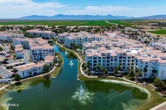 2511 W Queen Creek Rd Unit 116, Chandler, AZ 85248 - bird's eye view of a water and mountain view and apartment complex
