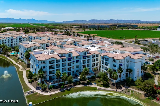 2511 W Queen Creek Rd Unit 116, Chandler, AZ 85248 - bird's eye view of a water and mountain view and apartment complex / building