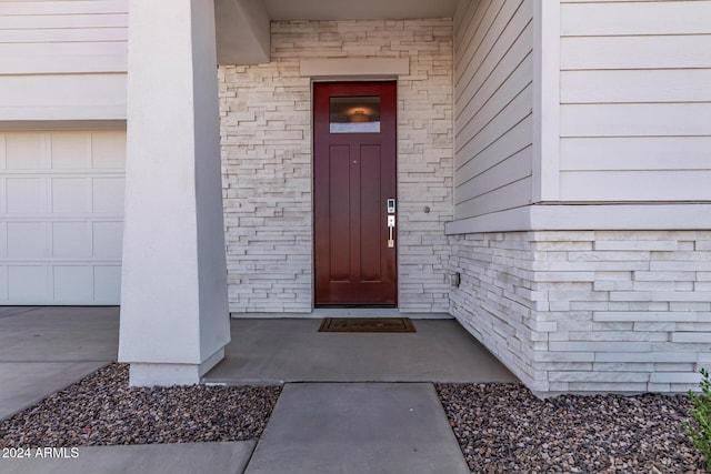 35612 N Lodestone Dr, San Tan Valley, AZ 85144 - view of exterior entry with a garage