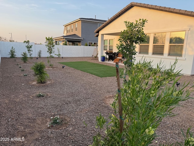 35612 N Lodestone Dr, San Tan Valley, AZ 85144 - fenced backyard featuring a patio area