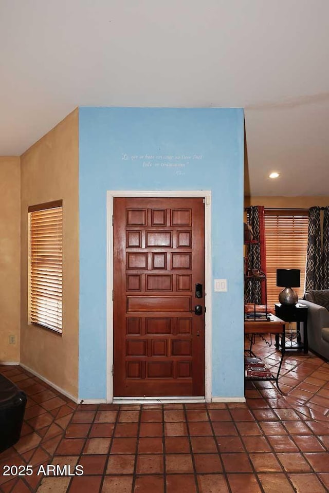 14605 S 35th Pl, Phoenix, AZ 85044 - entrance foyer featuring baseboards, tile patterned floors, and recessed lighting