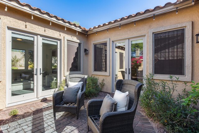 2340 W Horsetail Trl, Phoenix, AZ 85085 - view of patio featuring french doors