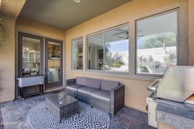 2340 W Horsetail Trl, Phoenix, AZ 85085 - view of patio featuring an outdoor hangout area