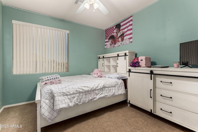 4123 S Wayne Pl, Chandler, AZ 85249 - bedroom with carpet floors and a ceiling fan