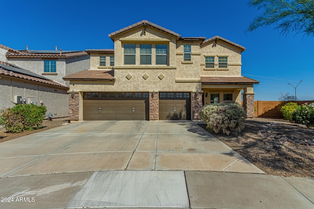 view of front of house featuring a garage