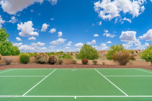 4253 N Yates Ave, Prescott Valley, AZ 86314 - view of tennis court with basketball court and fence