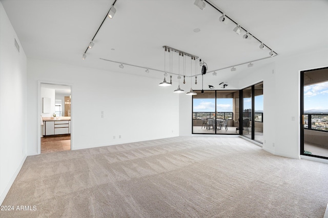 interior space with light colored carpet