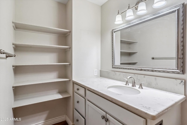 bathroom featuring vanity