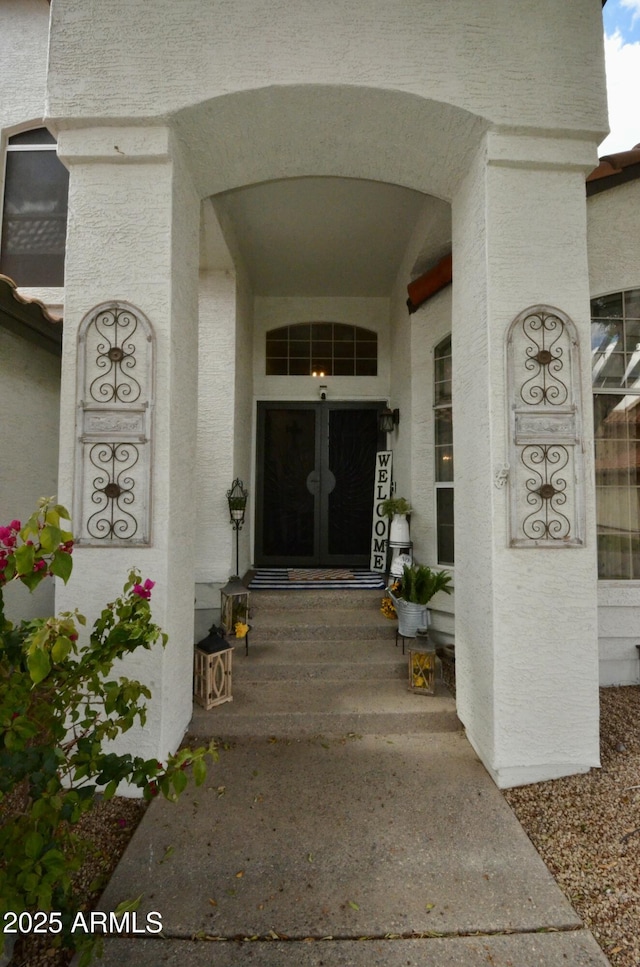 view of exterior entry