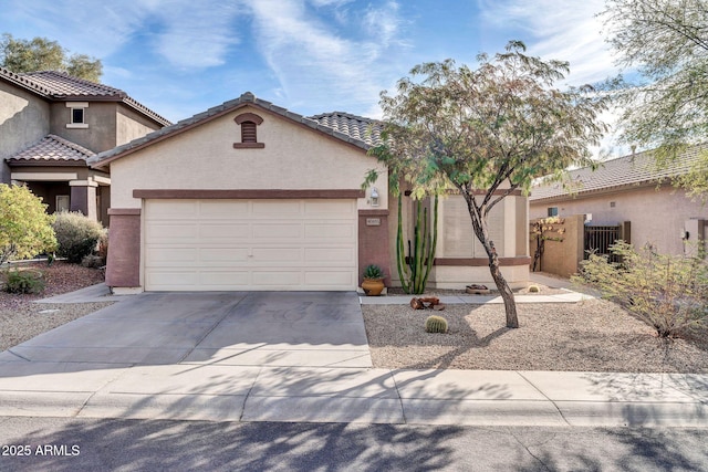 view of front of house featuring a garage