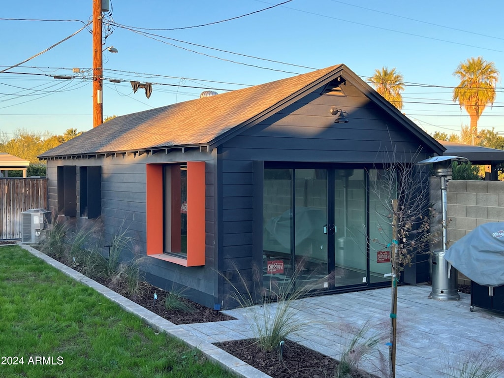 exterior space with central AC unit