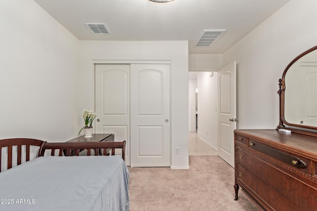 1617 W Pima Ct, Coolidge, AZ 85128 - bedroom with light colored carpet and a closet