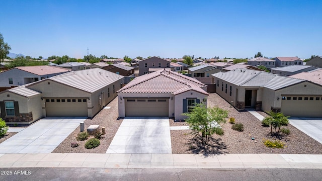 1617 W Pima Ct, Coolidge, AZ 85128 - view of front of property featuring a residential view, stucco siding, an attached garage, and driveway