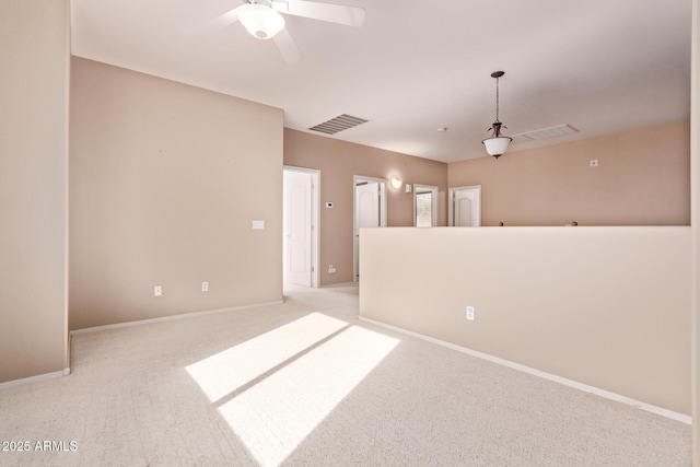 21373 N 94th Ave, Peoria, AZ 85382 - carpeted empty room featuring ceiling fan, visible vents, and baseboards