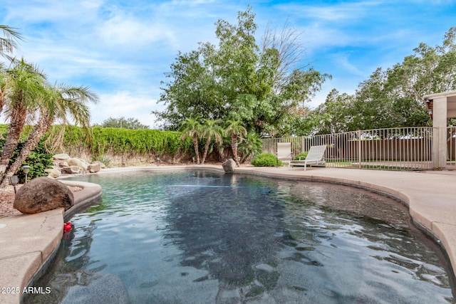 21373 N 94th Ave, Peoria, AZ 85382 - view of pool with a fenced in pool, a patio area, and fence