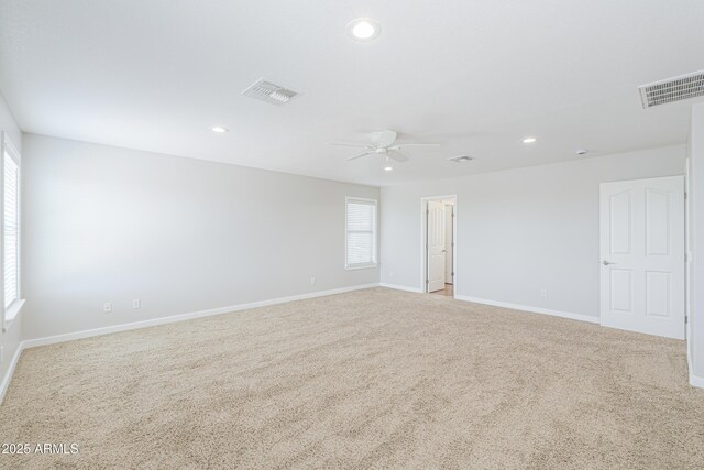 40232 W Marion May Ln, Maricopa, AZ 85138 - carpeted empty room with a ceiling fan, recessed lighting, and baseboards