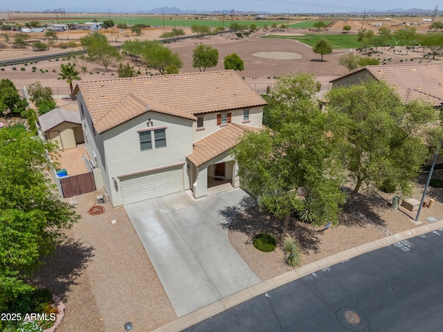 40232 W Marion May Ln, Maricopa, AZ 85138 - aerial view of property and surrounding area featuring mountains