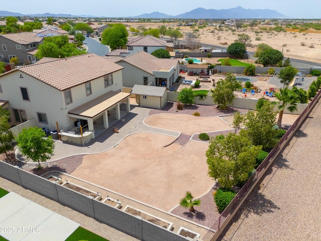 40232 W Marion May Ln, Maricopa, AZ 85138 - aerial perspective of suburban area featuring mountains