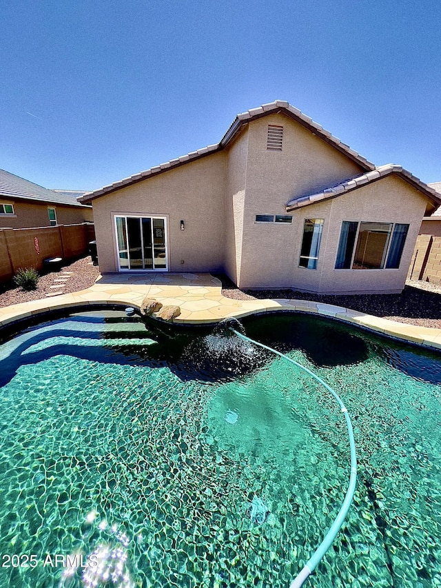 5749 S 247th Dr, Buckeye, AZ 85326 - view of pool featuring a fenced backyard and a patio area