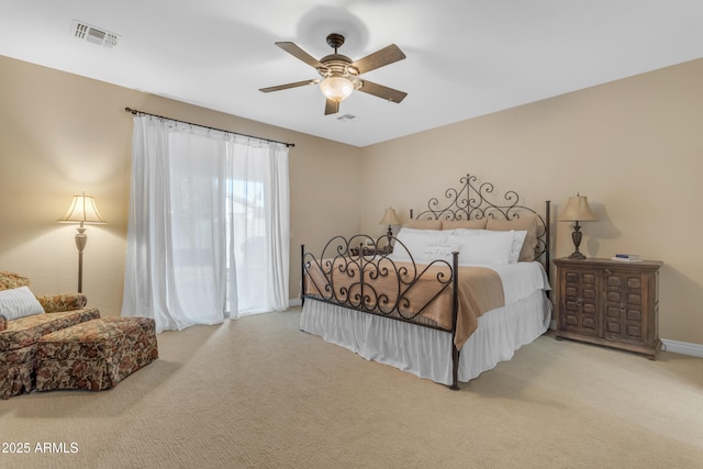 6870 S Justin Way, Chandler, AZ 85249 - carpeted bedroom featuring baseboards and ceiling fan