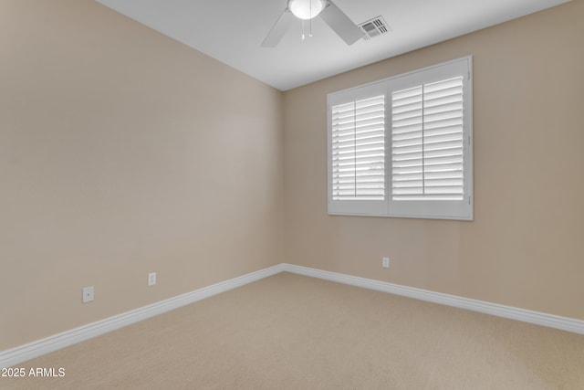 6870 S Justin Way, Chandler, AZ 85249 - unfurnished room with ceiling fan, carpet flooring, and baseboards