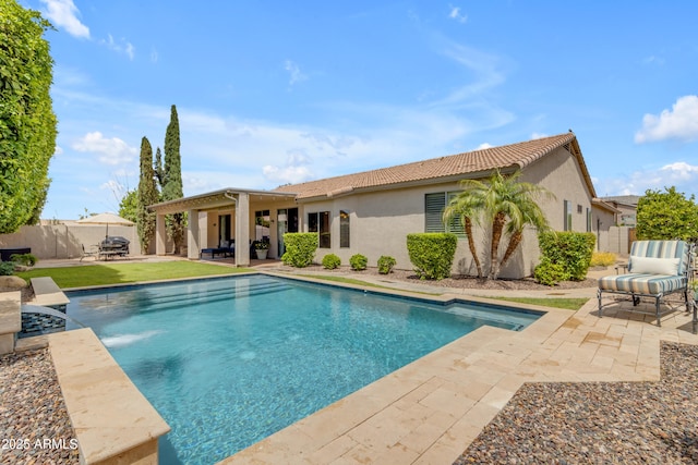 6870 S Justin Way, Chandler, AZ 85249 - view of swimming pool featuring a patio and fence