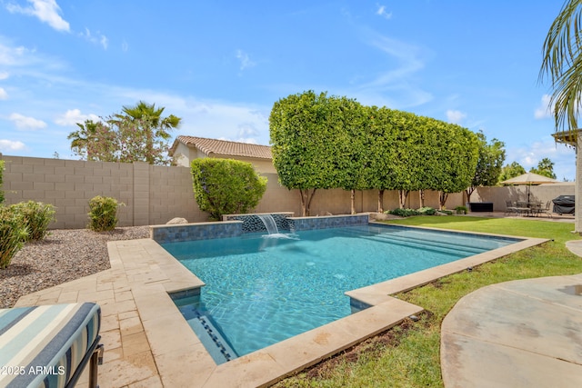 6870 S Justin Way, Chandler, AZ 85249 - view of pool featuring a fenced backyard and a patio area