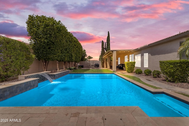 6870 S Justin Way, Chandler, AZ 85249 - view of pool featuring a fenced backyard and a patio