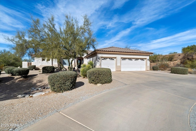 view of front of house featuring a garage