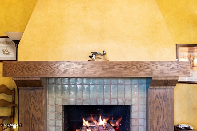 1614 Palmcroft Dr SW, Phoenix, AZ 85007 - interior details with a brick fireplace