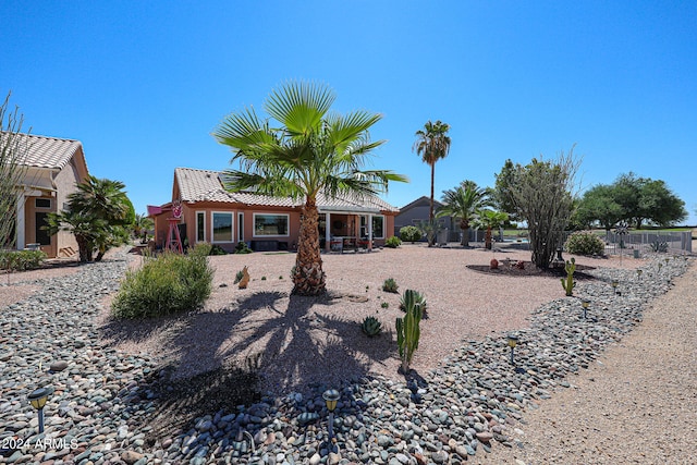 view of rear view of property