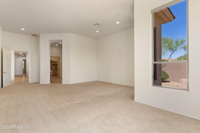 22463 N 54th St, Phoenix, AZ 85054 - empty room with recessed lighting, light carpet, and baseboards