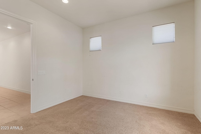 22463 N 54th St, Phoenix, AZ 85054 - unfurnished room featuring light colored carpet, recessed lighting, and baseboards