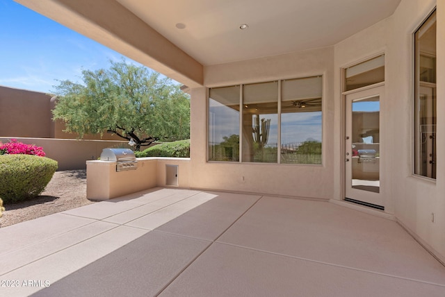 22463 N 54th St, Phoenix, AZ 85054 - view of patio / terrace with an outdoor kitchen