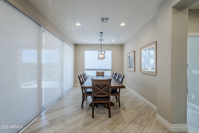 841 E Farmers Ln, Queen Creek, AZ 85140 - dining area featuring light wood-type flooring, recessed lighting, and baseboards
