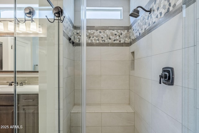 841 E Farmers Ln, Queen Creek, AZ 85140 - bathroom with a stall shower and vanity