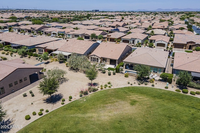 841 E Farmers Ln, Queen Creek, AZ 85140 - aerial view of residential area featuring a mountain backdrop