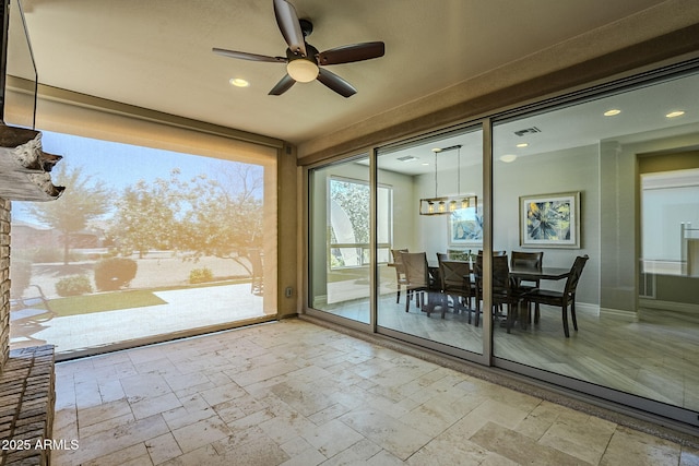 841 E Farmers Ln, Queen Creek, AZ 85140 - sunroom featuring a chandelier