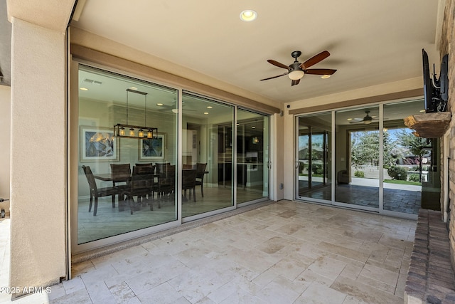 841 E Farmers Ln, Queen Creek, AZ 85140 - view of patio with ceiling fan