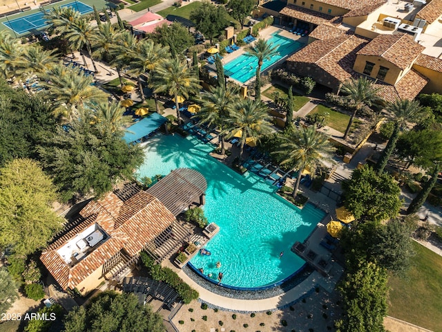 841 E Farmers Ln, Queen Creek, AZ 85140 - drone / aerial view of a pool