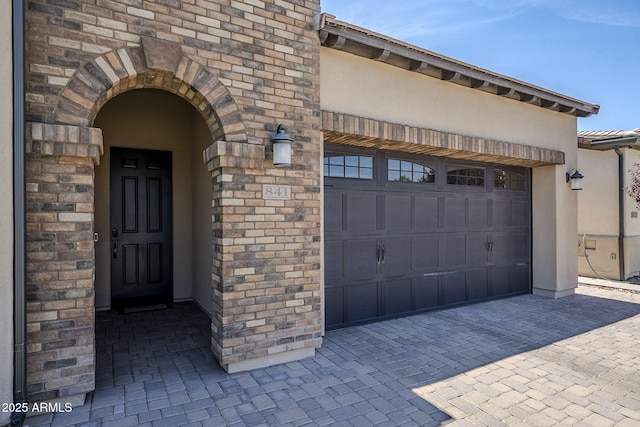 841 E Farmers Ln, Queen Creek, AZ 85140 - garage with decorative driveway